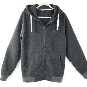 POLO by Ralph Lauren Gray Zip Fleece Hoodie XL